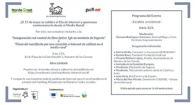 Nordesnet presenta la primera red abierta de 1GB rural de Castilla y León y lanza el manifiesto por una conexión a Internet rural de calidad