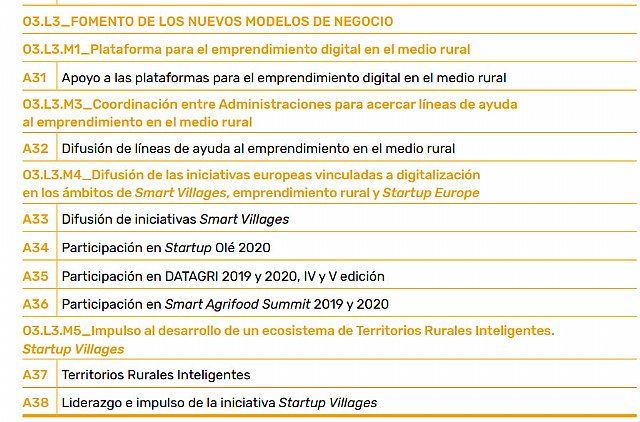 I PLAN DE ACCI&amp;#211;N 2019-2020 ESTRATEGIA DE DIGITALIZACI&amp;#211;N DEL SECTOR AGROALIMENTARIO Y FORESTAL Y DEL MEDIO RURAL