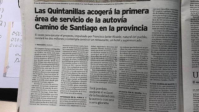 Las Quintanillas primera área de Servicio