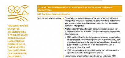 I PLAN DE ACCIÓN 2019-2020 ESTRATEGIA DE DIGITALIZACIÓN DEL SECTOR AGROALIMENTARIO Y FORESTAL Y DEL MEDIO RURAL