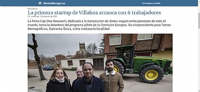 La primera startup de Villahoz arranca con 6 trabajadores